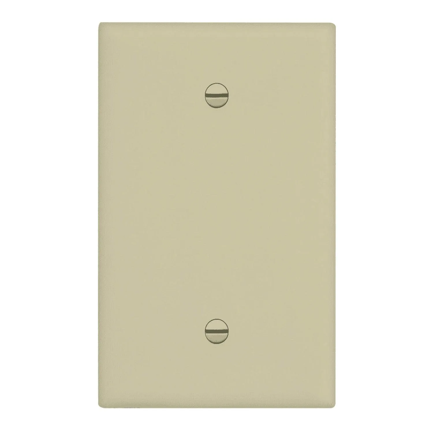 1-Gang Oversized Blank Wall Plate Ivory