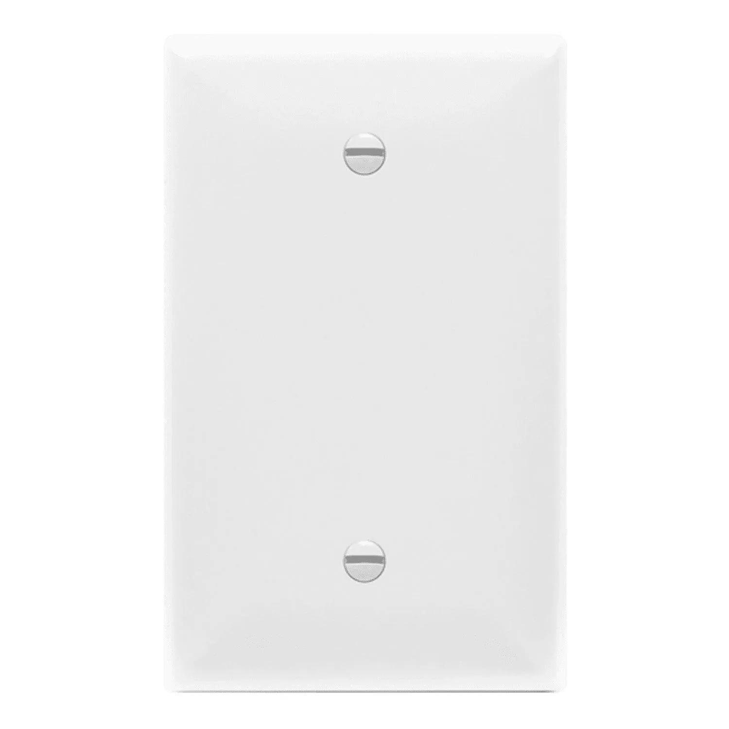 1-Gang Oversized Blank Wall Plate White