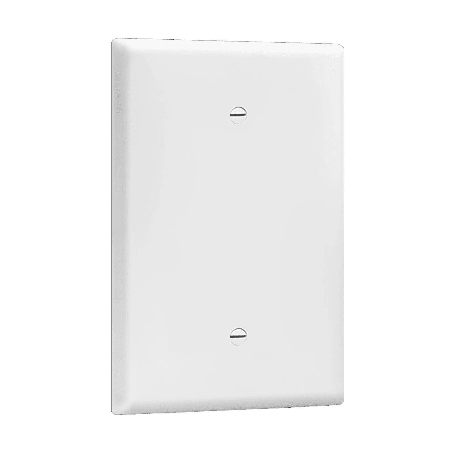 1-Gang Oversized Blank Wall Plate White