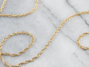 18K Gold Rope Twist Chain