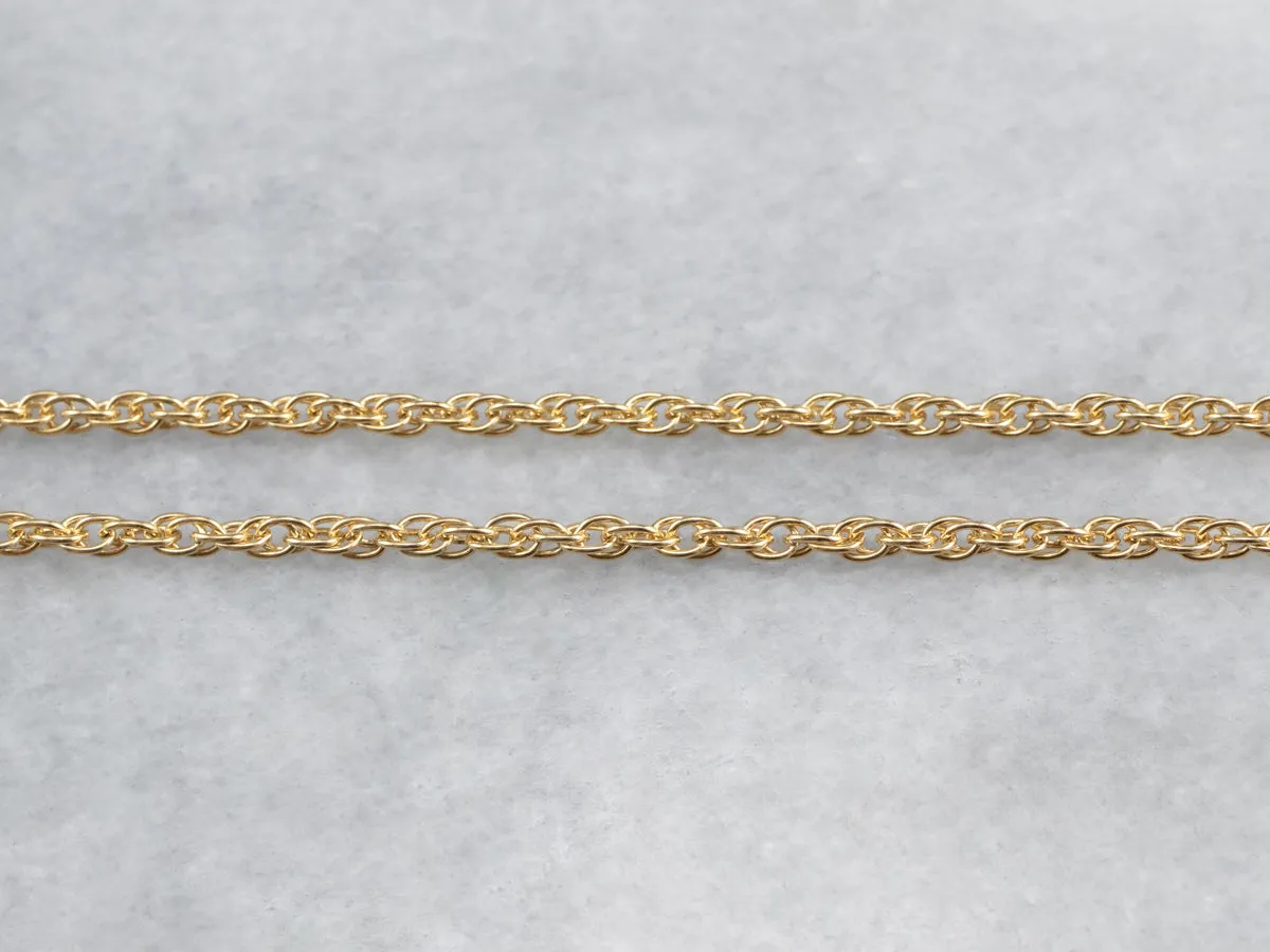 18K Gold Rope Twist Chain