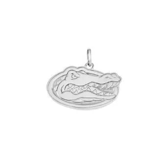 3/8" Sterling Silver Gator Head Pendant Charm