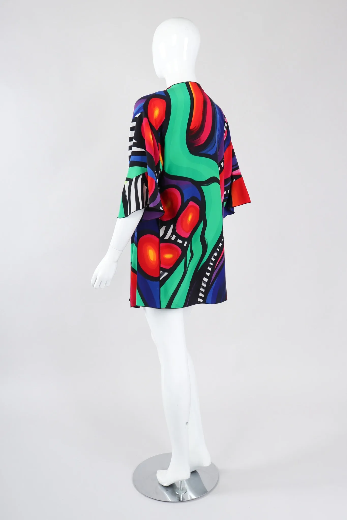 Abstract Painted Silk Jacket