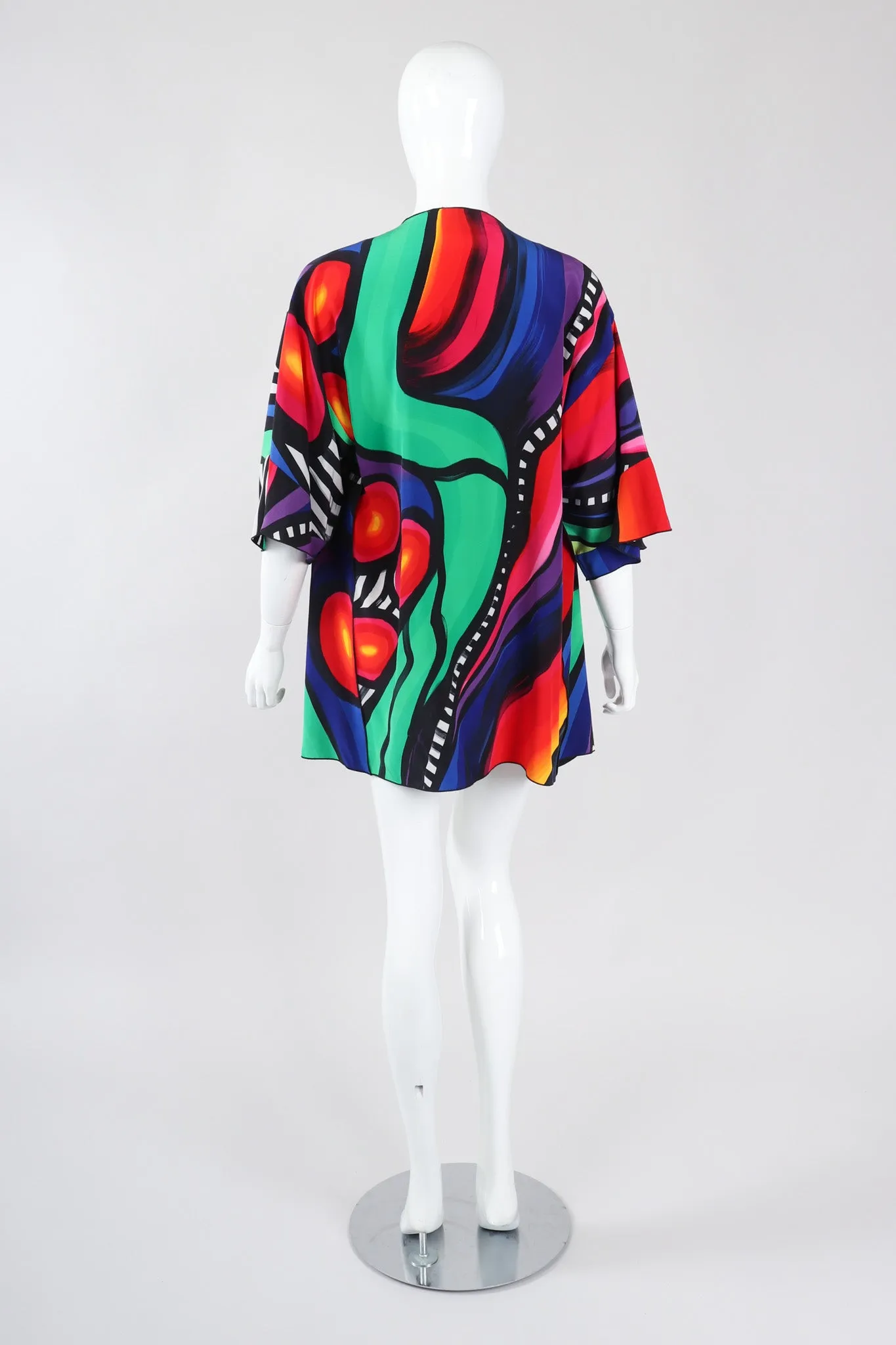 Abstract Painted Silk Jacket