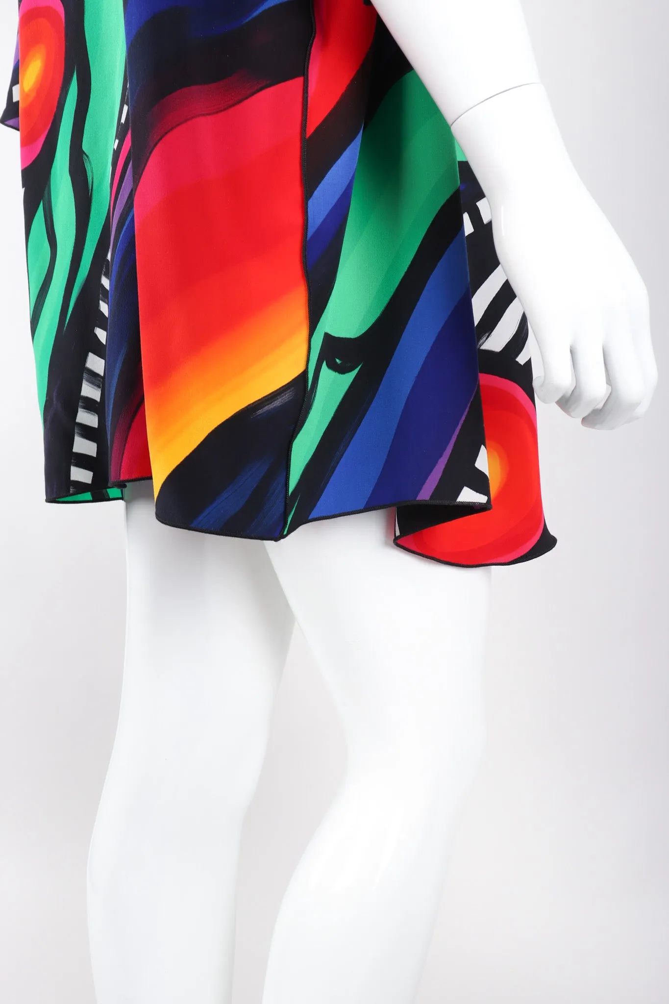 Abstract Painted Silk Jacket