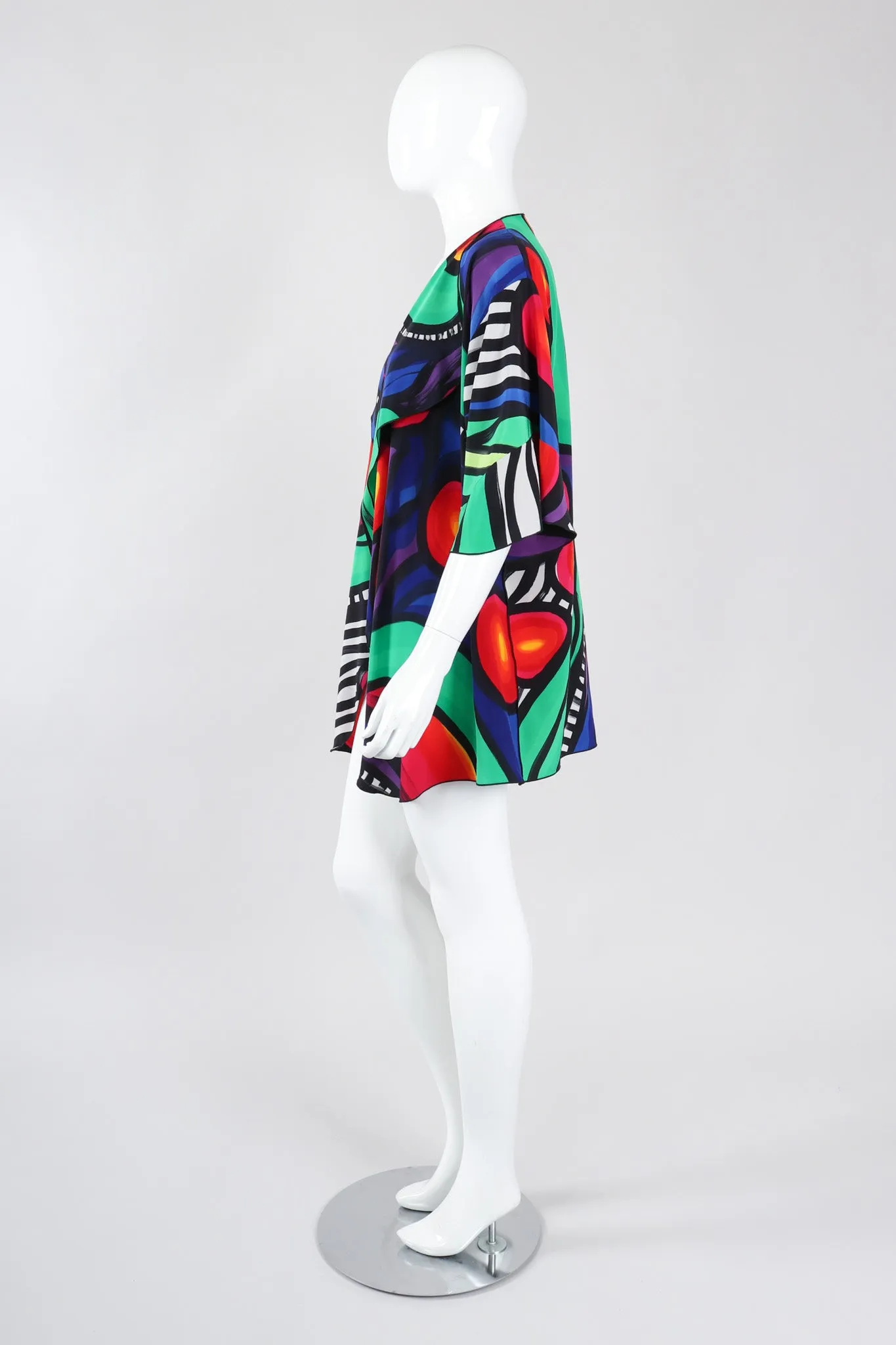 Abstract Painted Silk Jacket