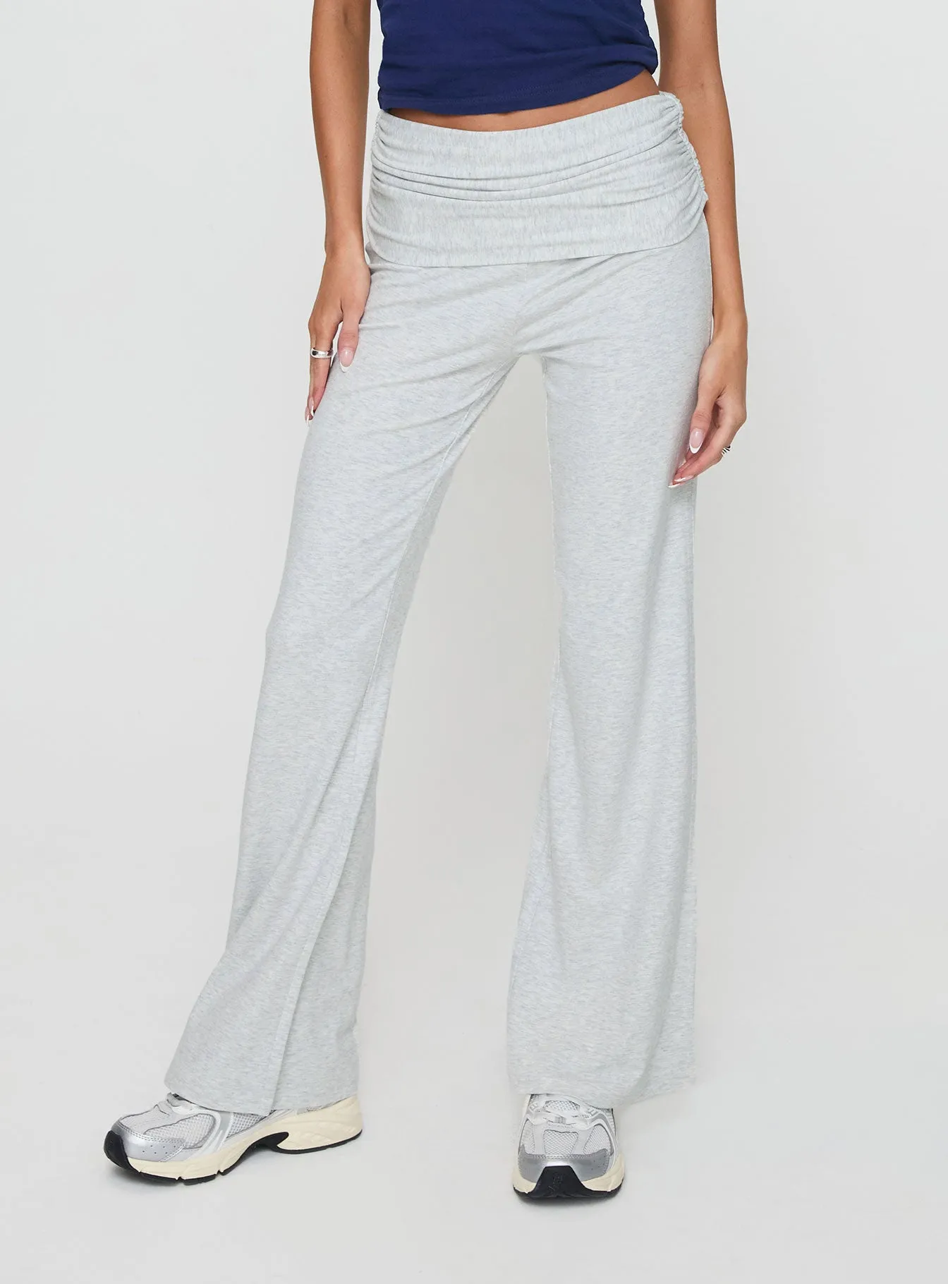 Aire Ruched Pants Grey