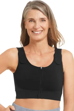 Amoena Pamela Seamless Post-Surgical Bra, Black (45011)