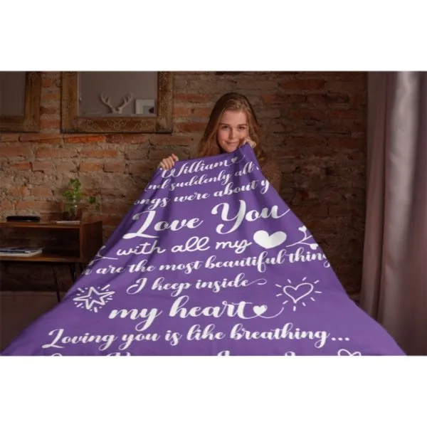 And Suddenly All The Love Songs Were About You - Couple Blanket - New Arrival, Christmas Gift For Husband Wife, Anniversary