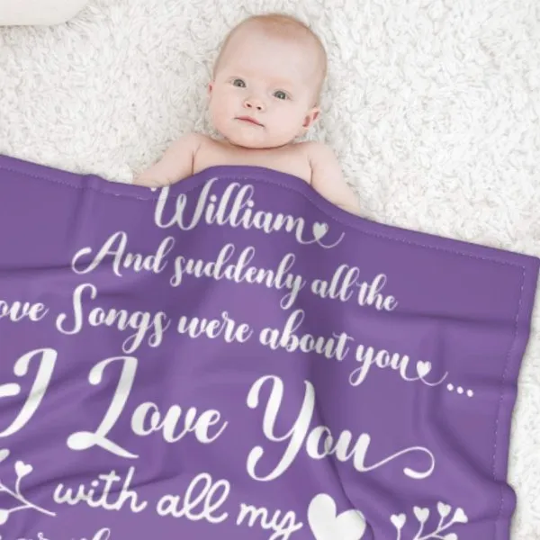 And Suddenly All The Love Songs Were About You - Couple Blanket - New Arrival, Christmas Gift For Husband Wife, Anniversary