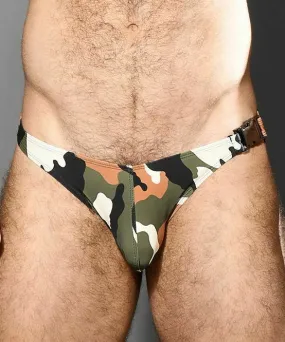 Andrew Christian Swim-Brief Camouflage Buckle Bikini Camo Swimwear 7865 6