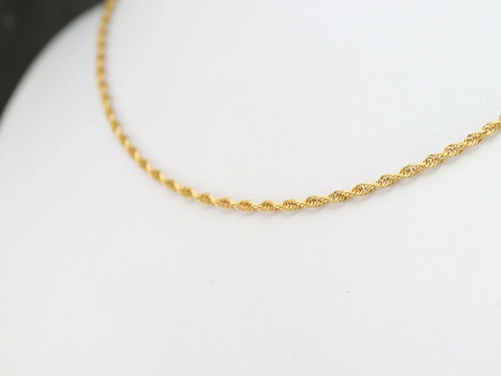 Antique Rope Chain in Yellow Gold