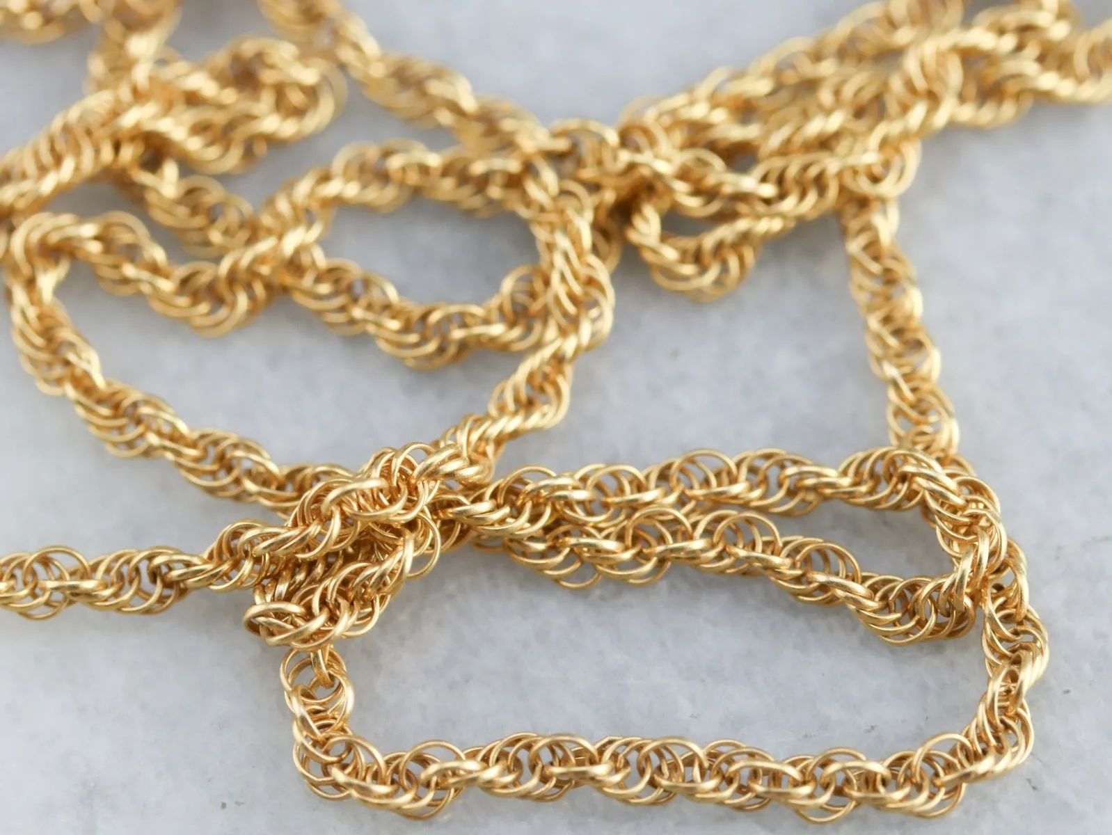 Antique Rope Chain in Yellow Gold