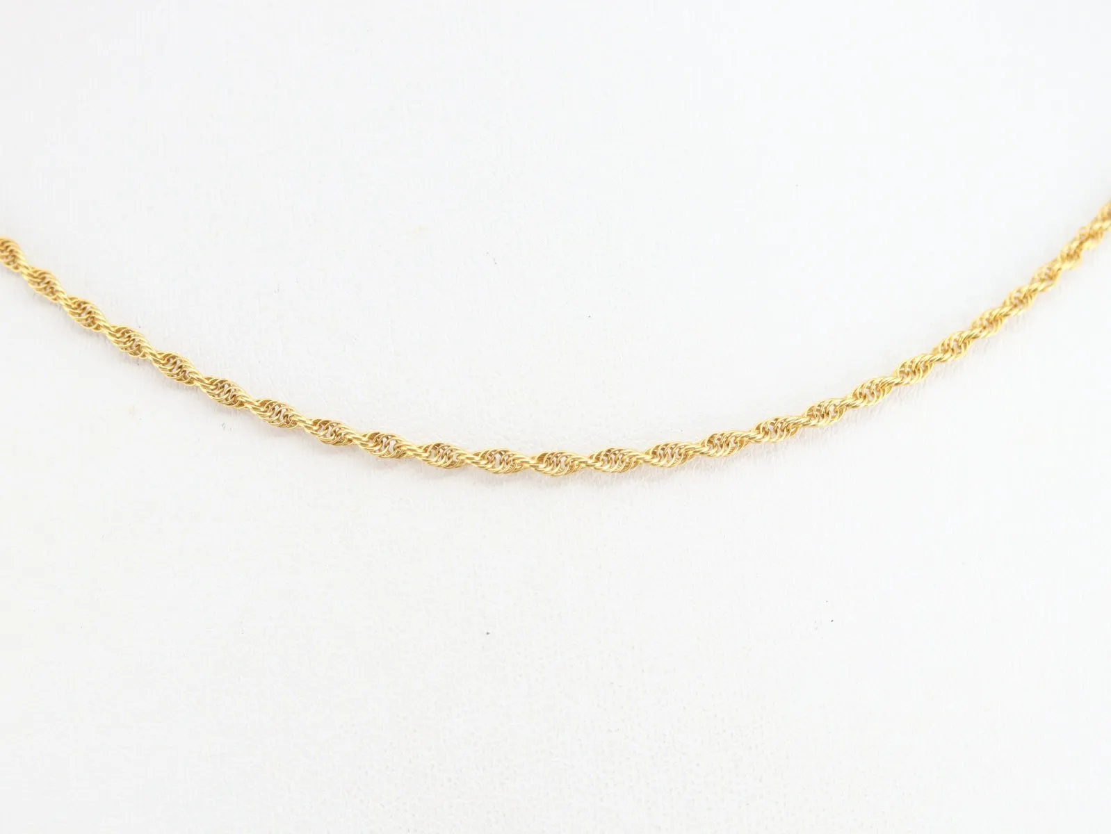 Antique Rope Chain in Yellow Gold