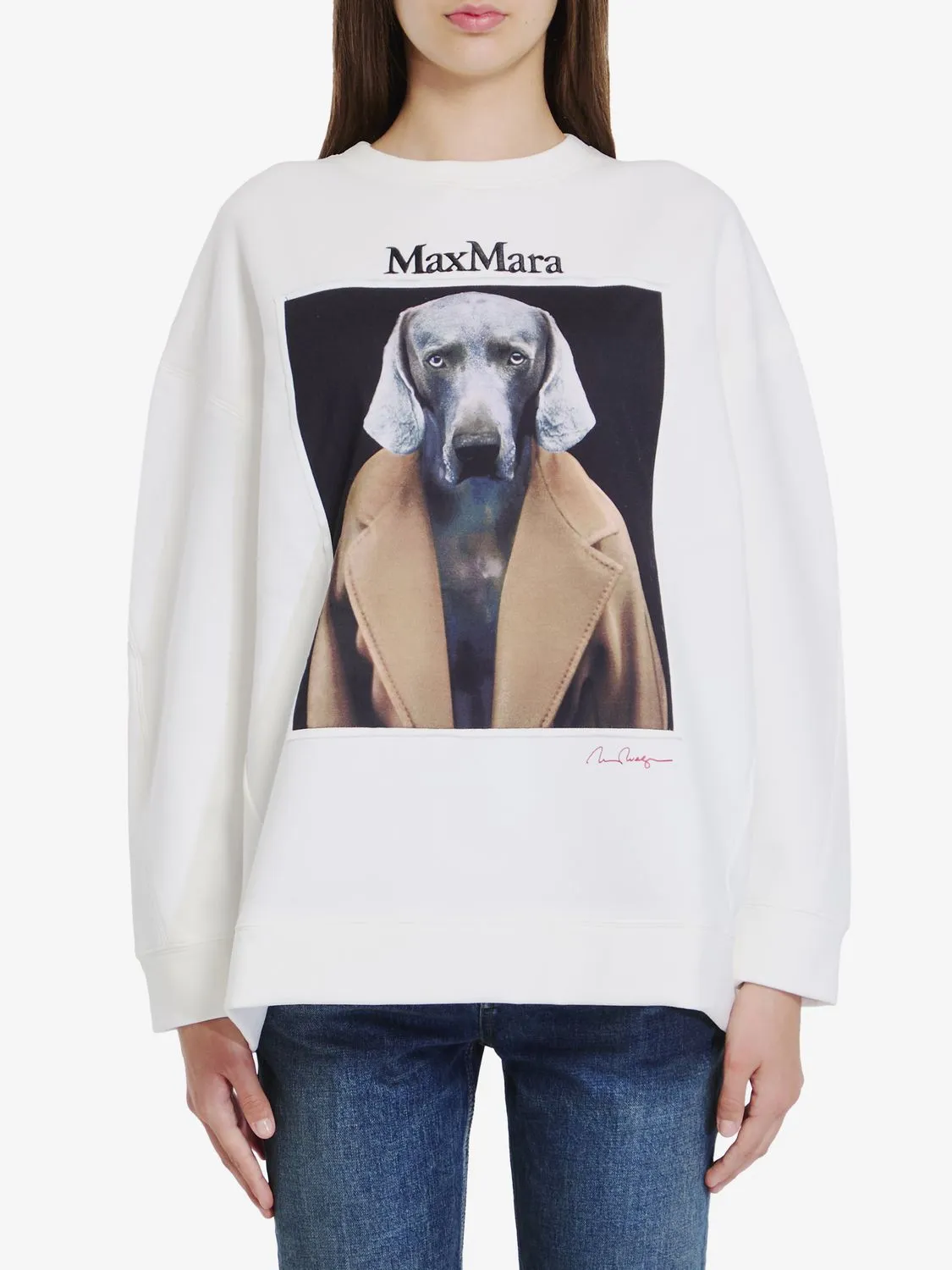 BACCO - COTTON SWEATSHIRT WITH WEGMAN PRINT