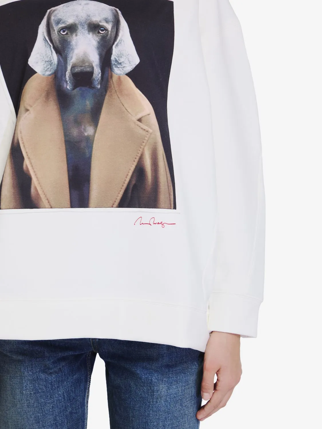 BACCO - COTTON SWEATSHIRT WITH WEGMAN PRINT