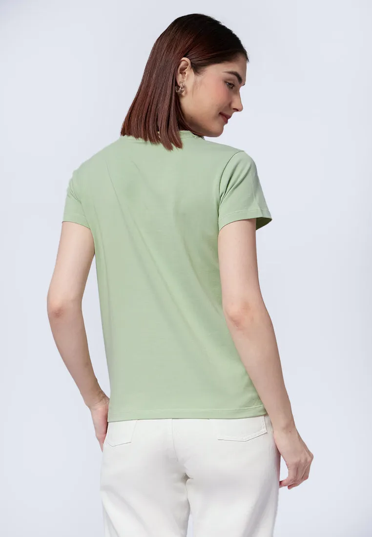 Basic V-Neck Cotton T-Shirt