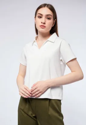 Boxy Short Sleeve Polo Shirt