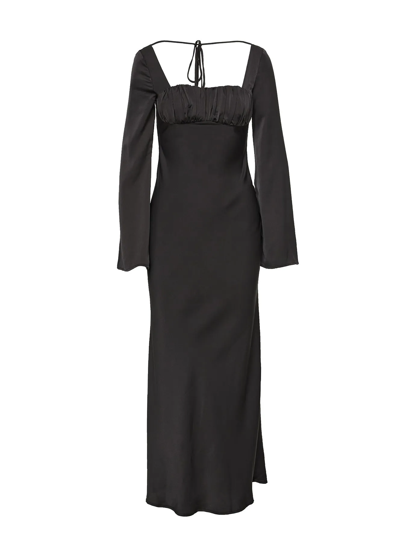 Caponera Long Sleeve Maxi Dress Black