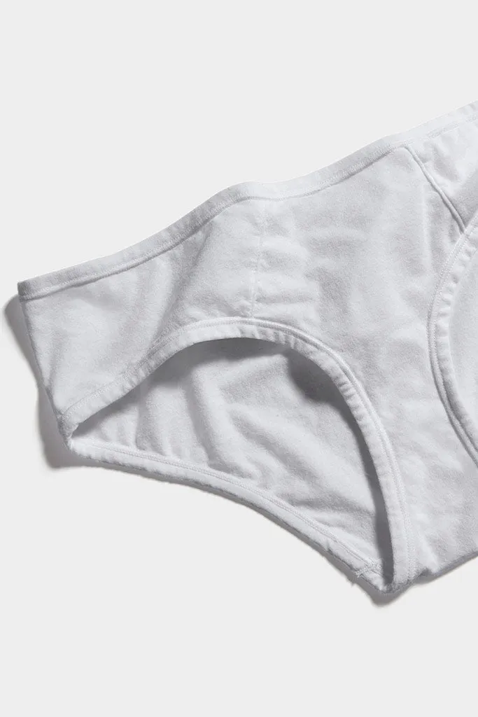 Cotton Brief in White (Pack)