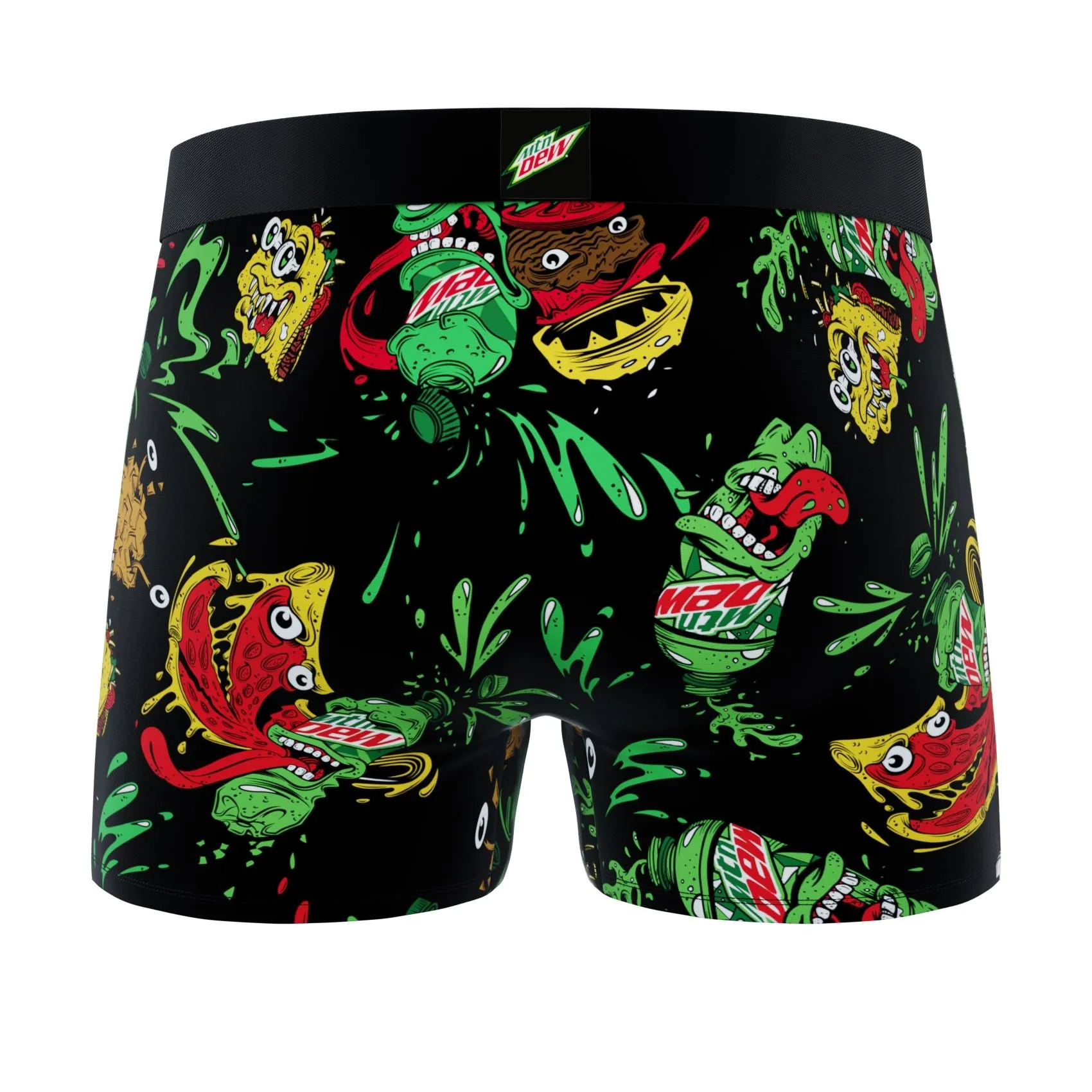 CRAZYBOXER Mountain Dew Monsters Men's Boxer Briefs (2 pack)