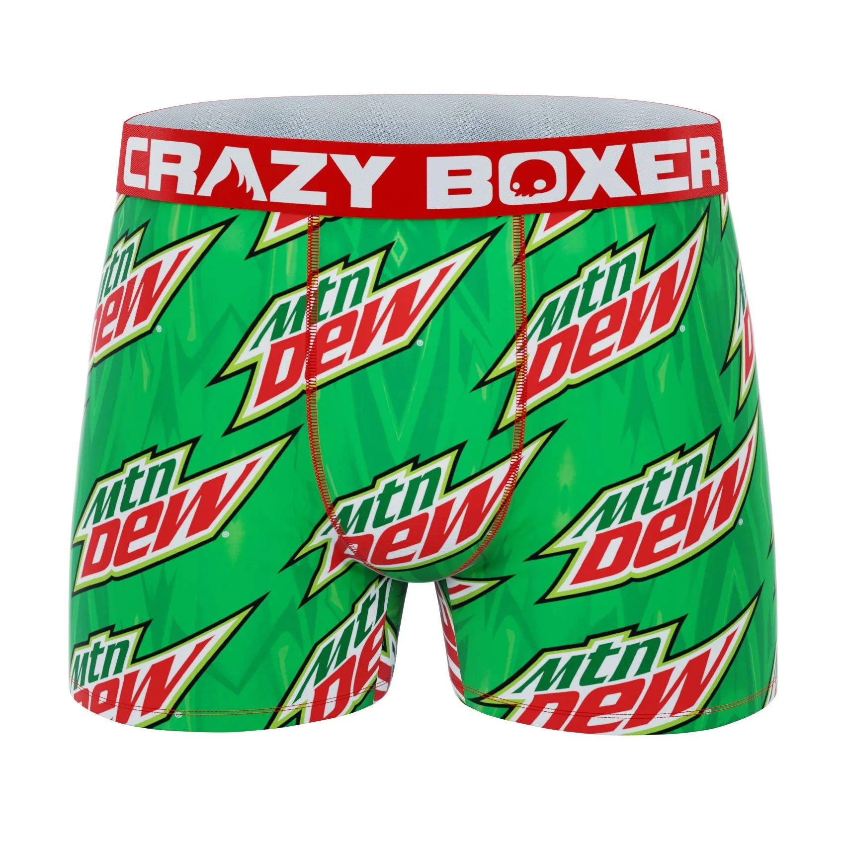 CRAZYBOXER Mountain Dew Monsters Men's Boxer Briefs (2 pack)