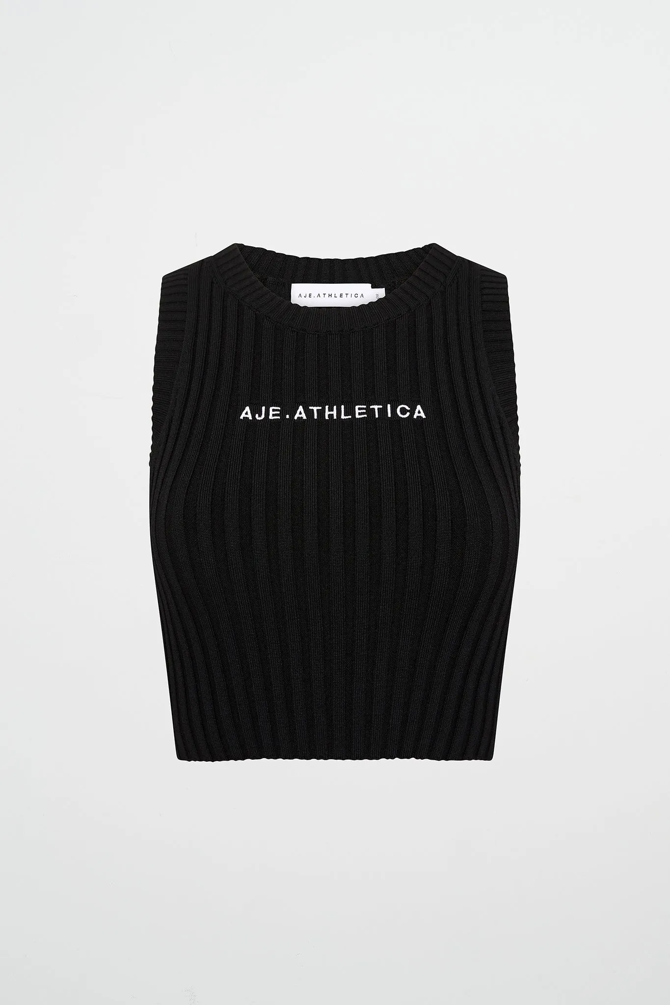 Cropped Knitted Logo Tank 135