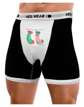 Cute Mrs and Mrs Christmas Couple Stockings Mens Boxer Brief Underwear by TooLoud