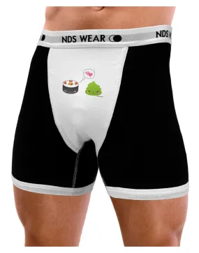 Cute Sushi and Wasabi Love Mens Boxer Brief Underwear by TooLoud