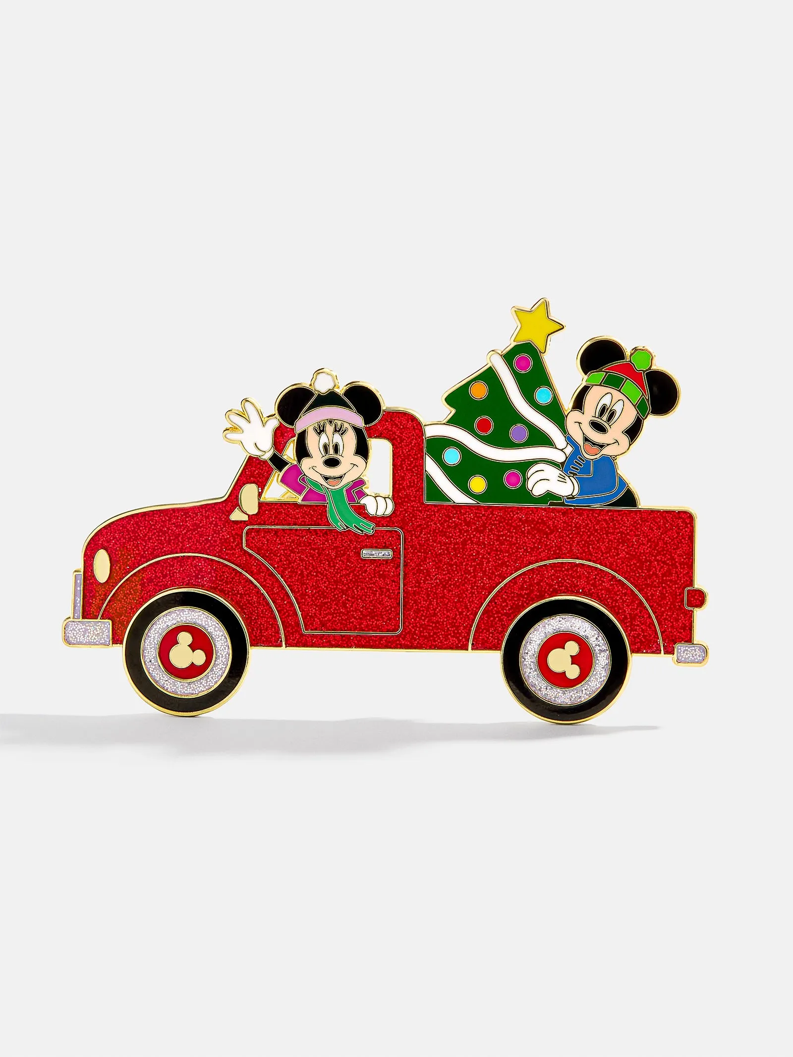 Disney Mickey Mouse & Minnie Mouse Holiday Prep Pin - Disney Red Holiday Truck Pin