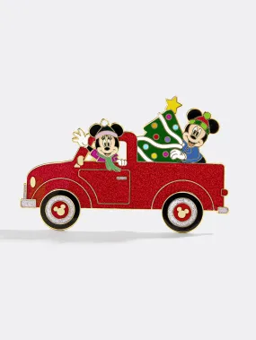 Disney Mickey Mouse & Minnie Mouse Holiday Prep Pin - Disney Red Holiday Truck Pin