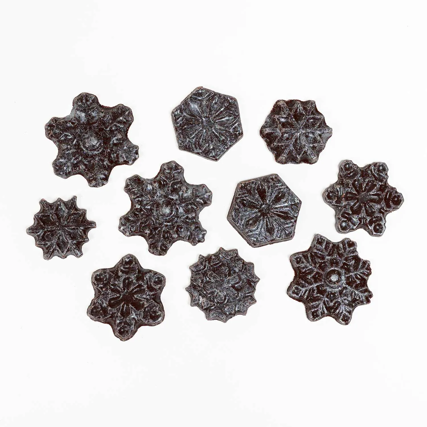 Dolcetta Dark Chocolate Peppermint Snowflakes