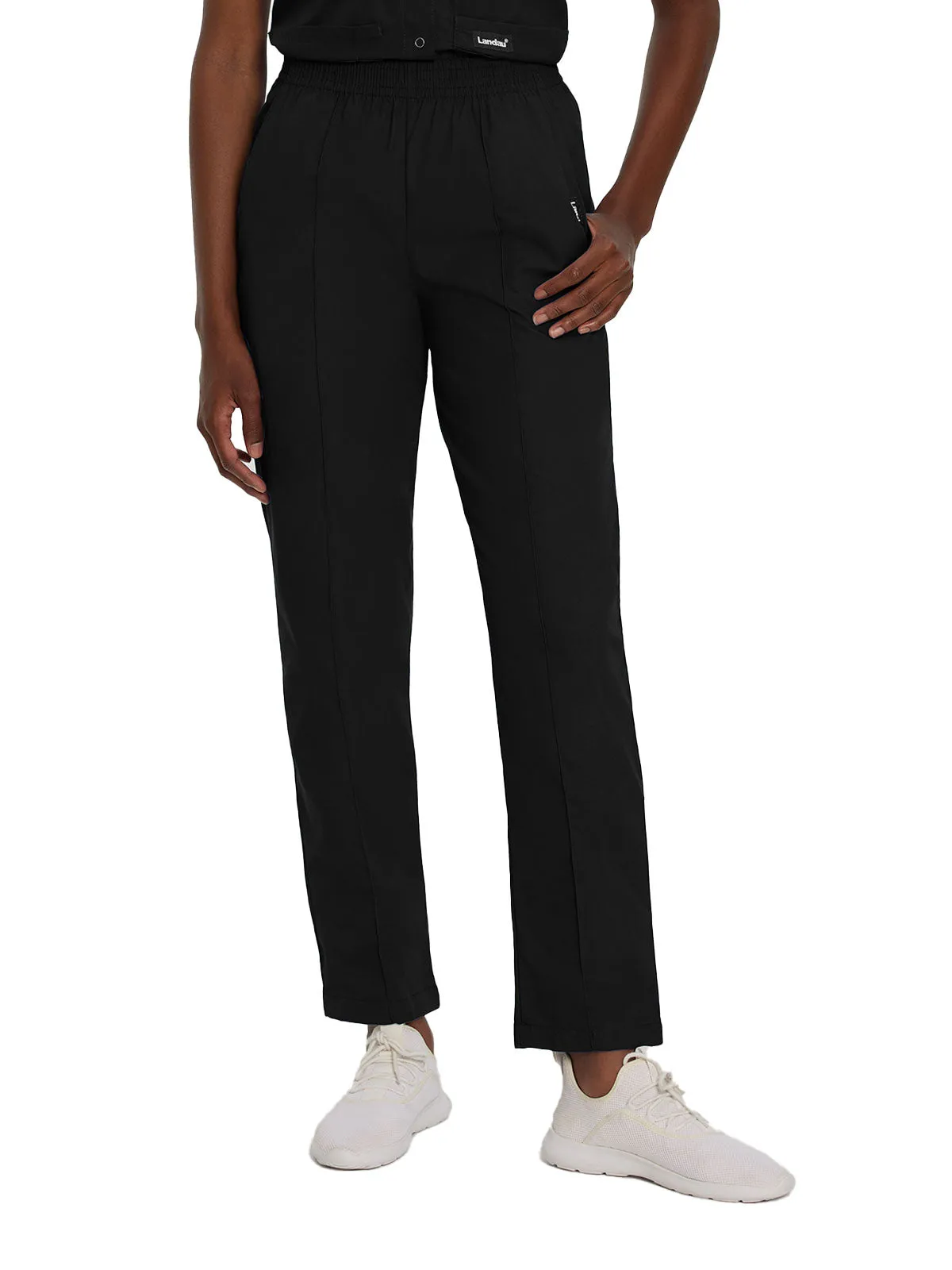 Essentials - Women's Classic Fit Elastic Waist Scrub Pants [2]