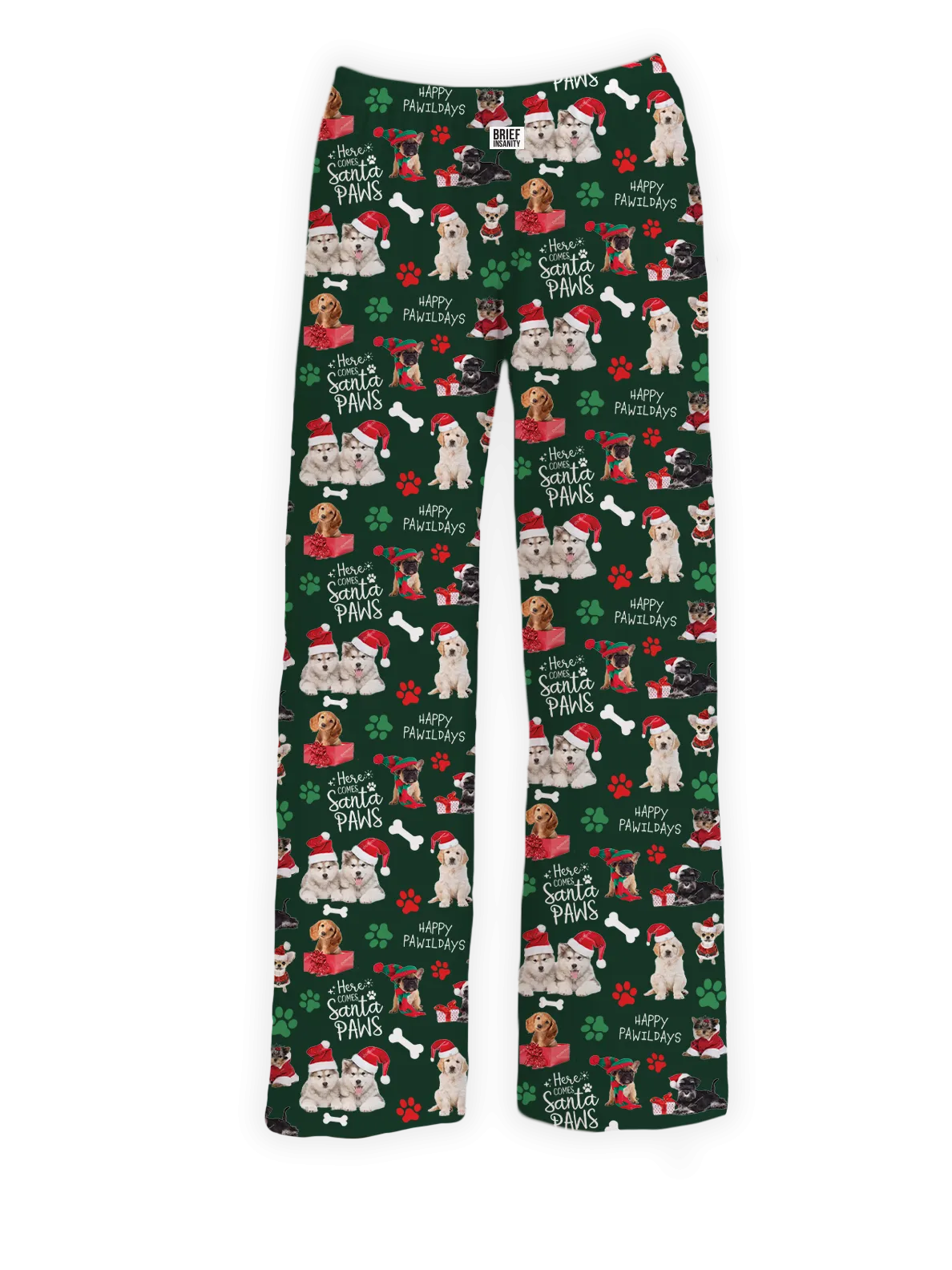 Festive Chalkboard Dog Lounge Pants