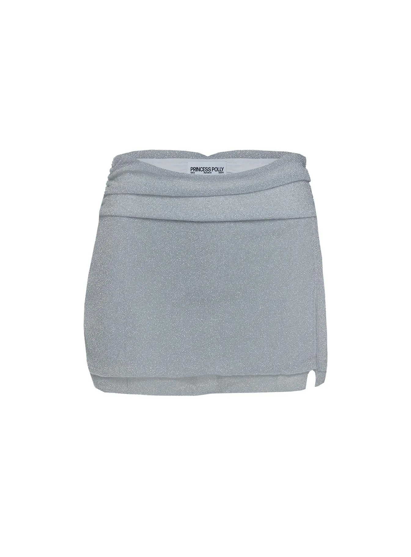 Flattered Shimmer Mini Skirt Silver