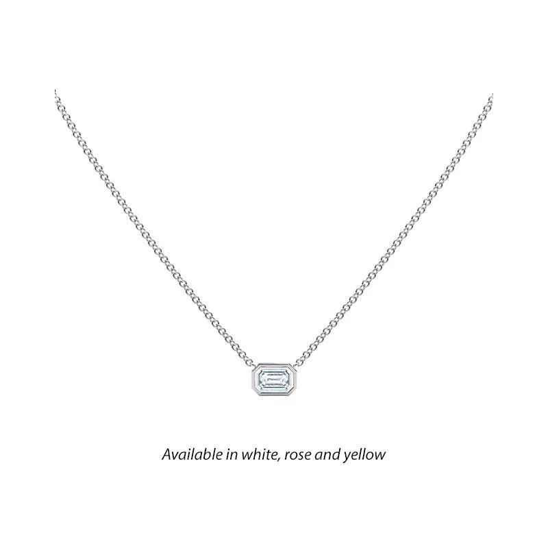 Forevermark Tribute™ Emerald Cut Diamond Necklace