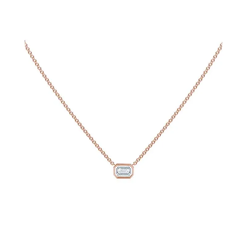 Forevermark Tribute™ Emerald Cut Diamond Necklace