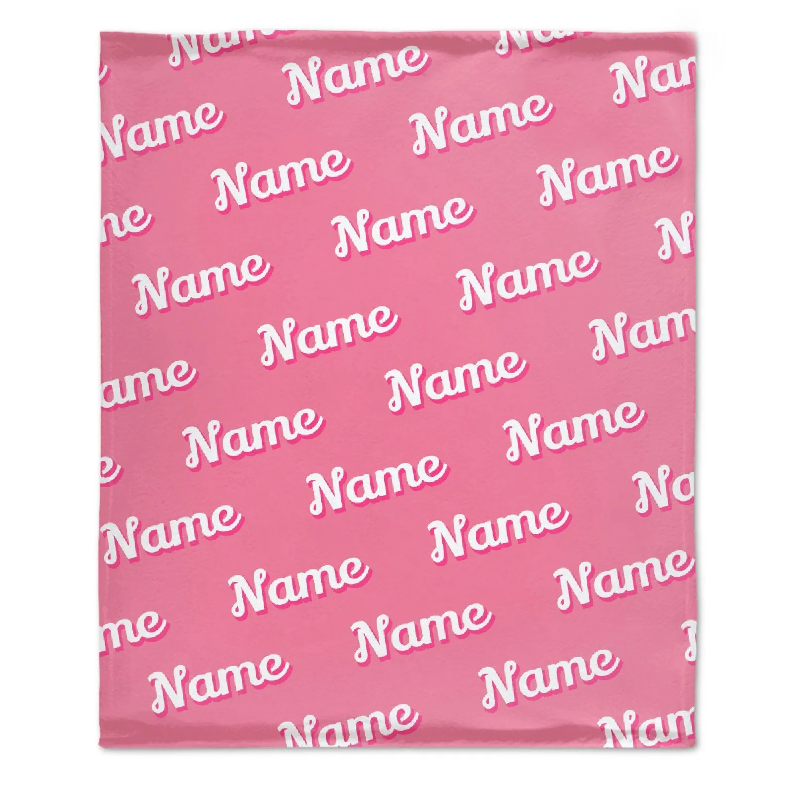 Free ShippingPersonalized Pink Name Custom Blanket