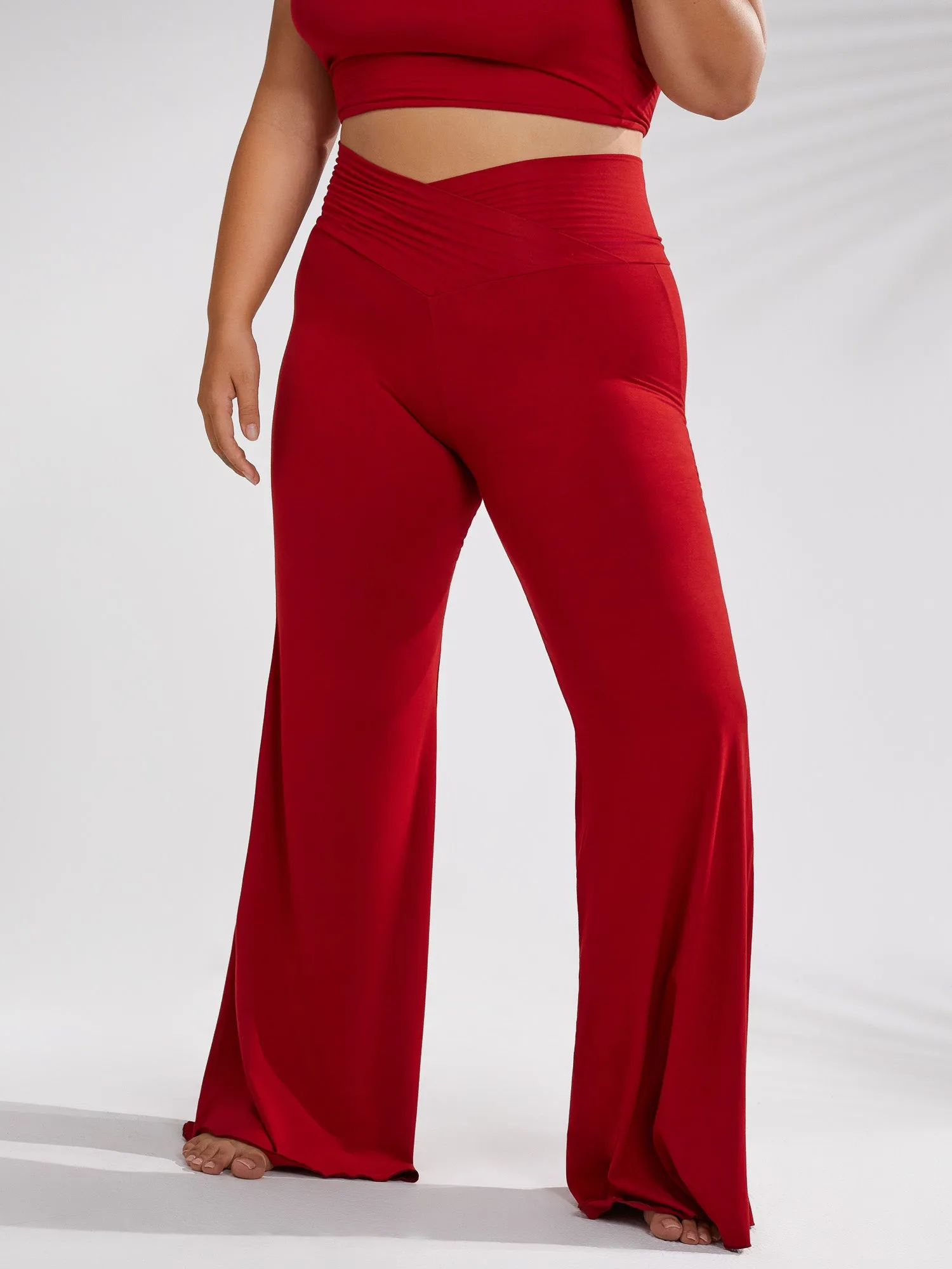 Freya Pant - Crimson Red