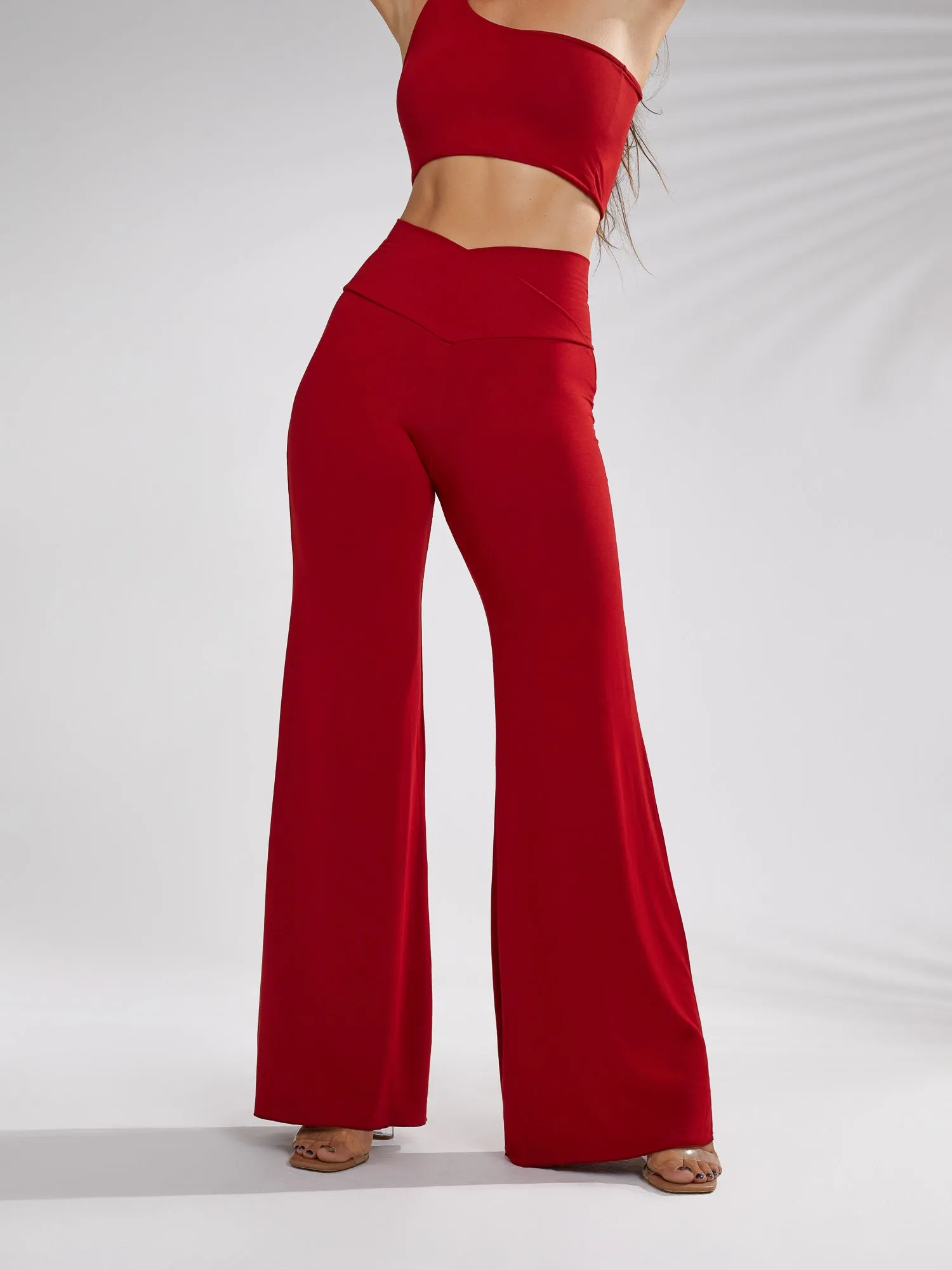 Freya Pant - Crimson Red