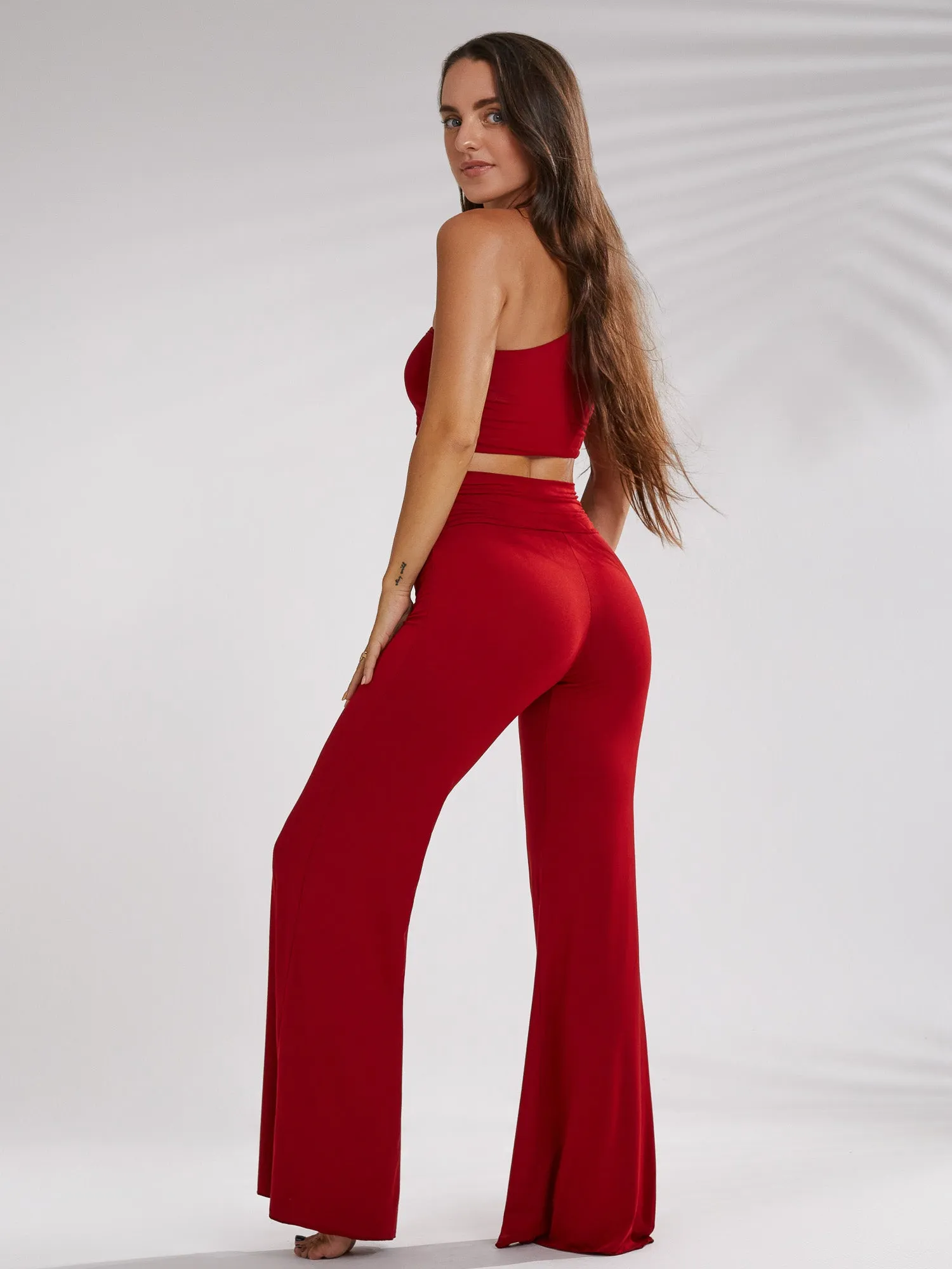 Freya Pant - Crimson Red