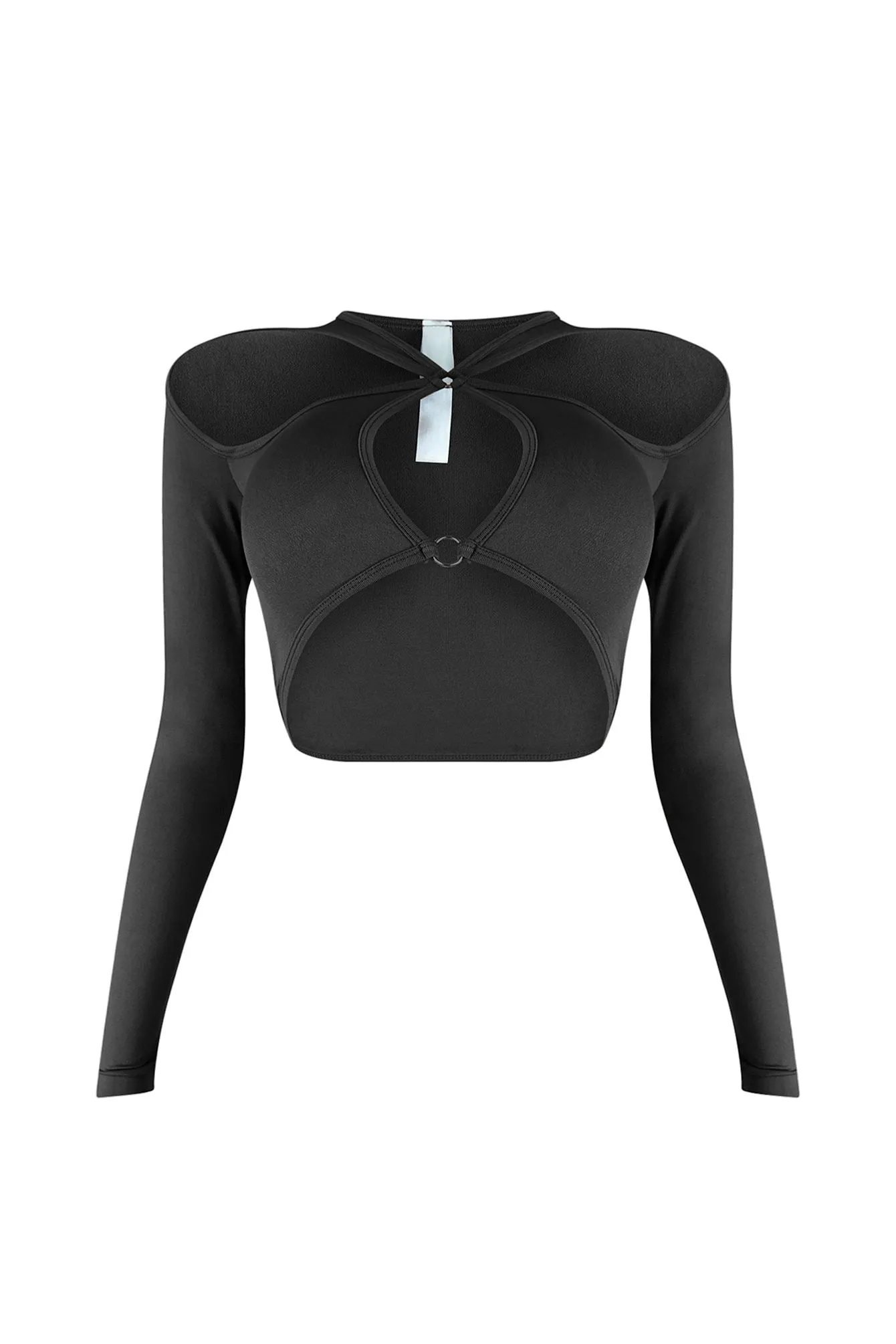 Fun And Games Long Sleeve Cut Out Top