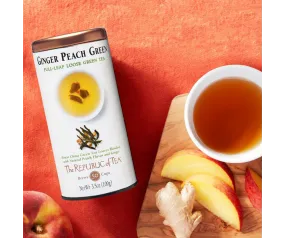 Ginger Peach Full-Leaf Loose Green Tea by The Republic of Tea