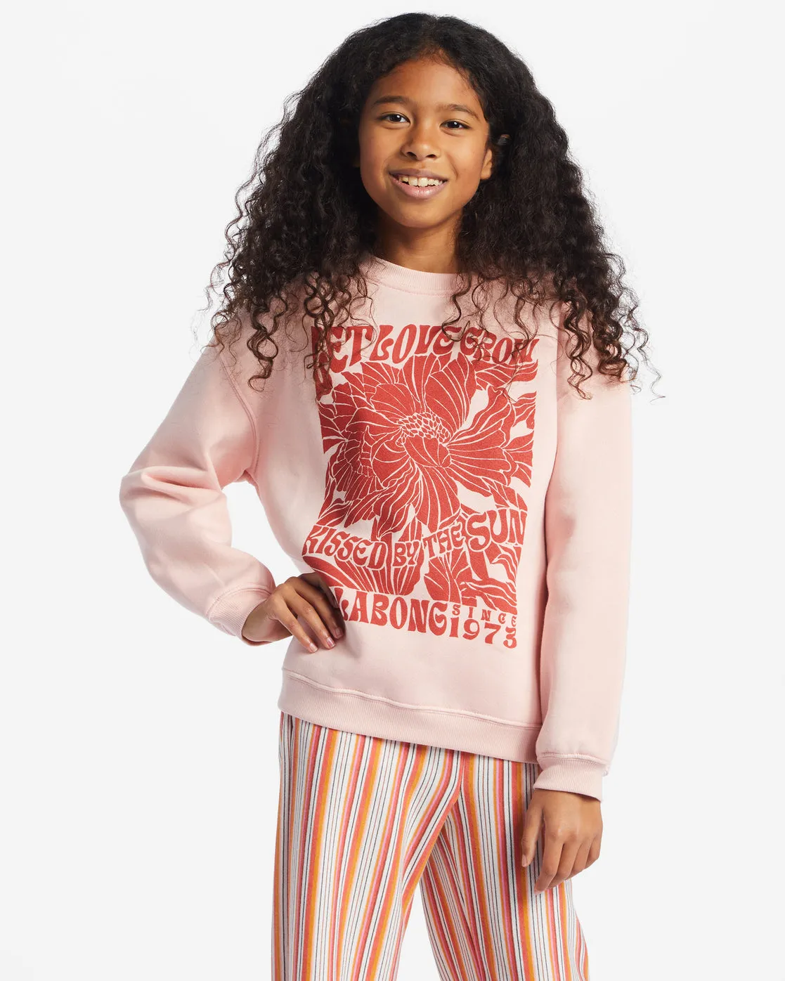 Girls Love Is All Sweatshirt - Soft Blush