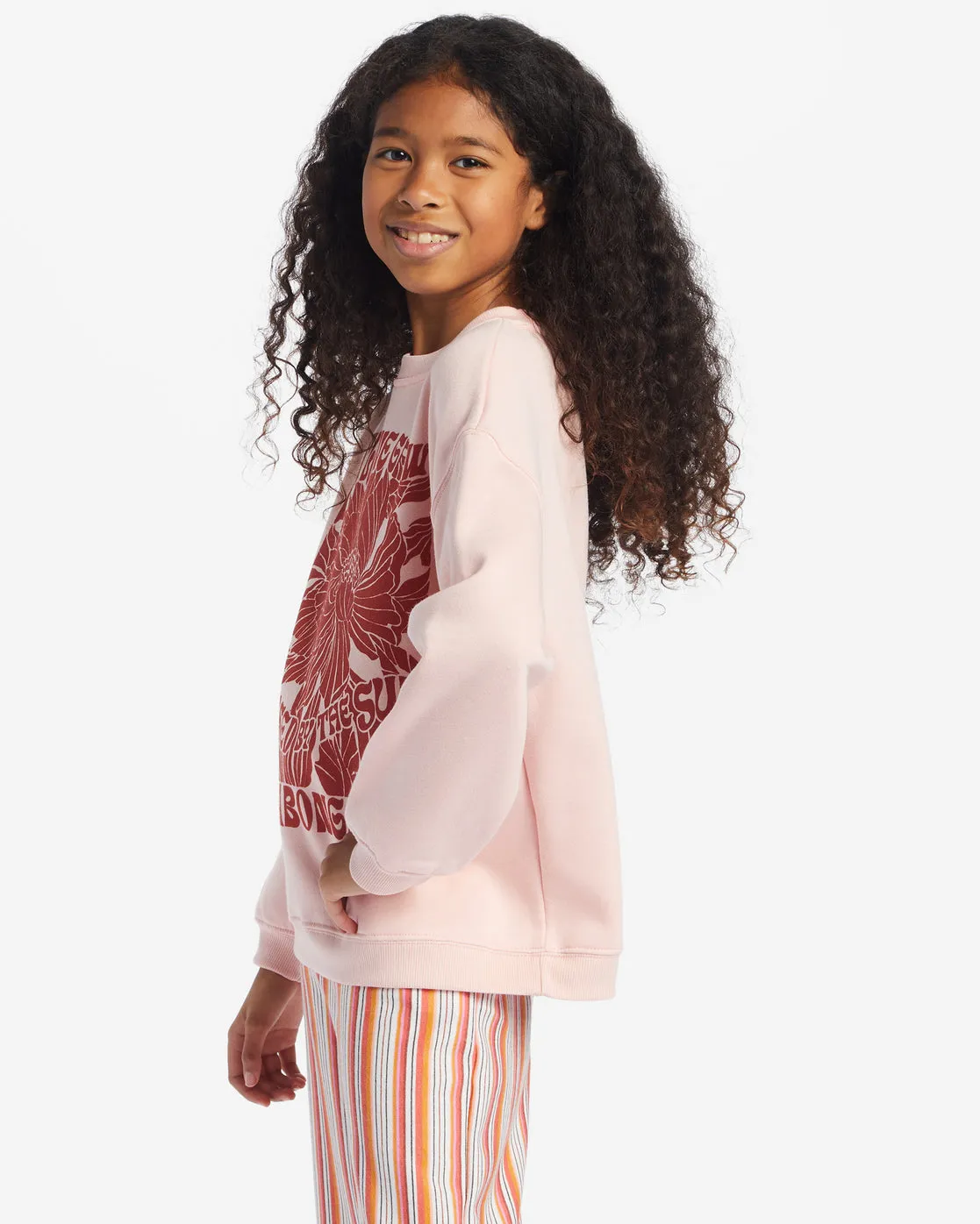 Girls Love Is All Sweatshirt - Soft Blush