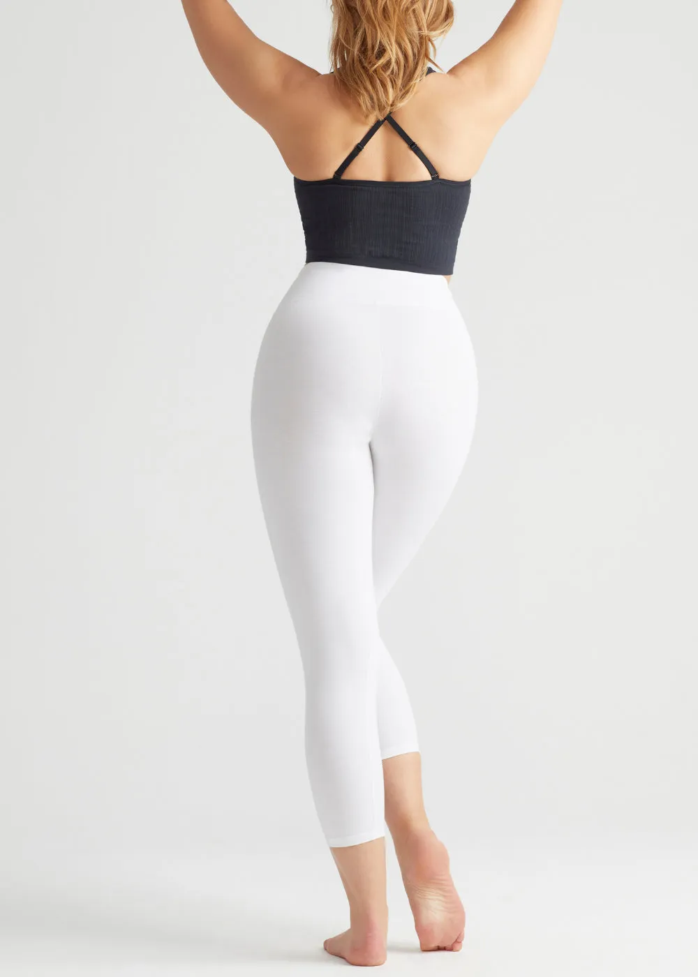 Gloria 7/8 Ankle Shaping Legging White - Cotton Stretch