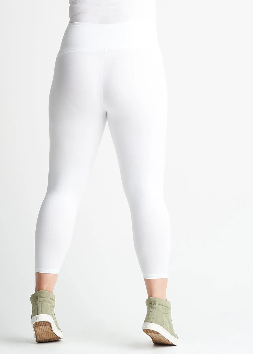 Gloria 7/8 Ankle Shaping Legging White - Cotton Stretch