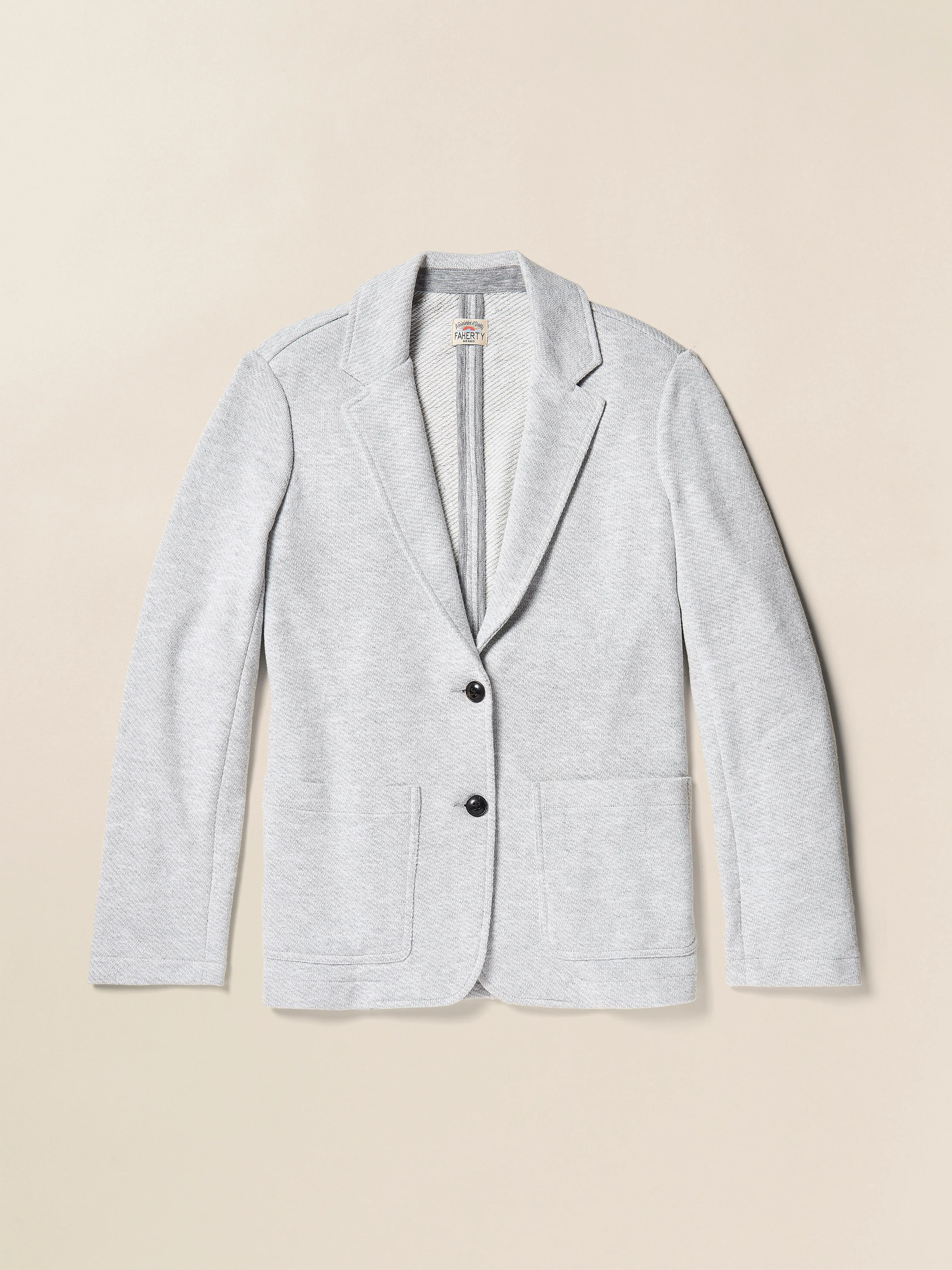 Inlet Knit Blazer - Heather Grey