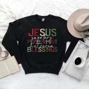 Jesus, Sweaters and Peppermint Sweatshirt