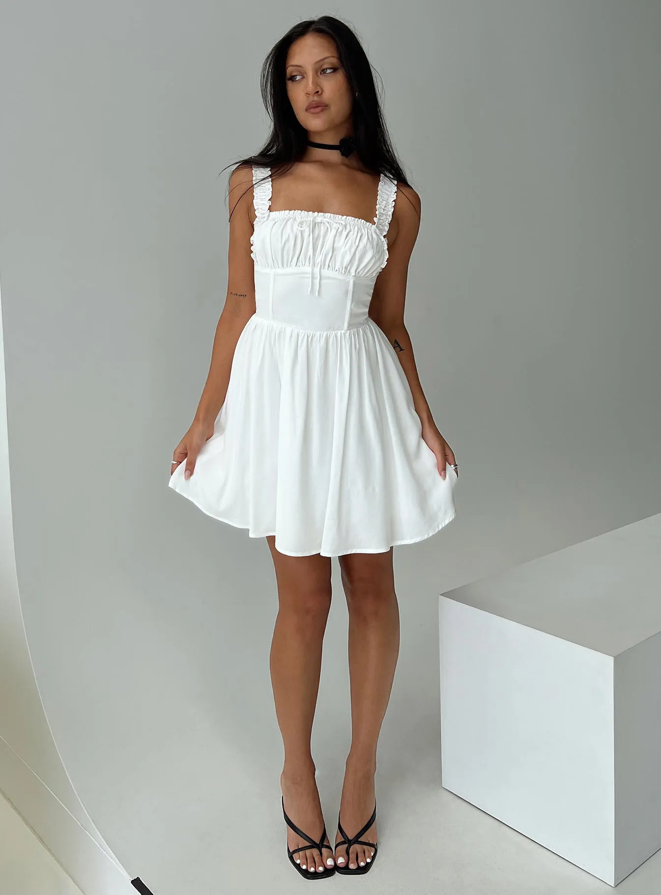 Keltie Mini Dress White